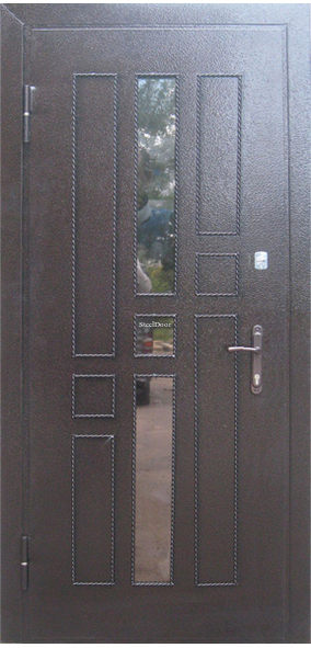 Входная металлическая дверь с ковкой SteelDoor К-7